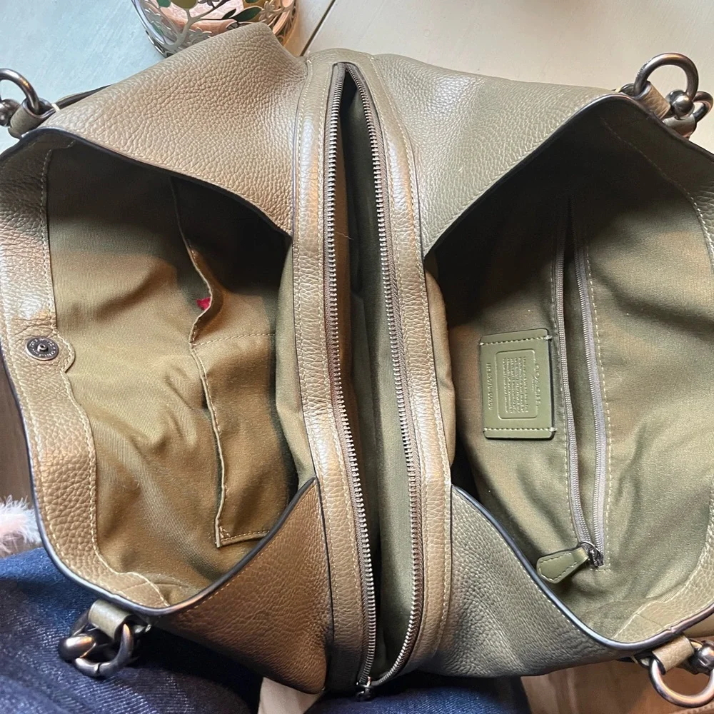 Coach Olive Green Shoulder Bag - Picture 6 of 8